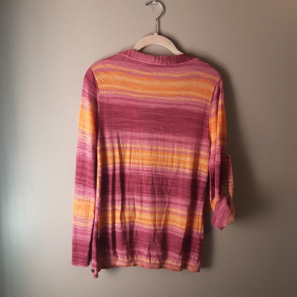 Emu Australia Merino Wool Vibrant Striped Cardigan Size Small - Picture 7 of 14